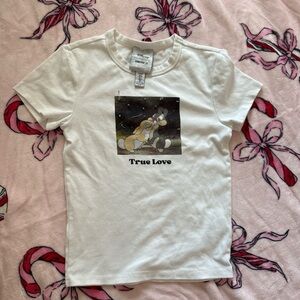Forever 21 Disney Bambi thumper true love top S